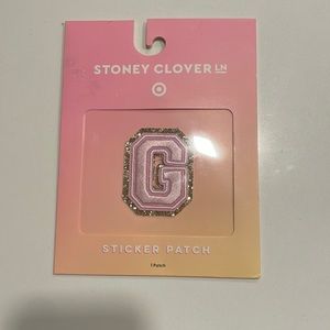 Letter G sticker patch stoney clover lane